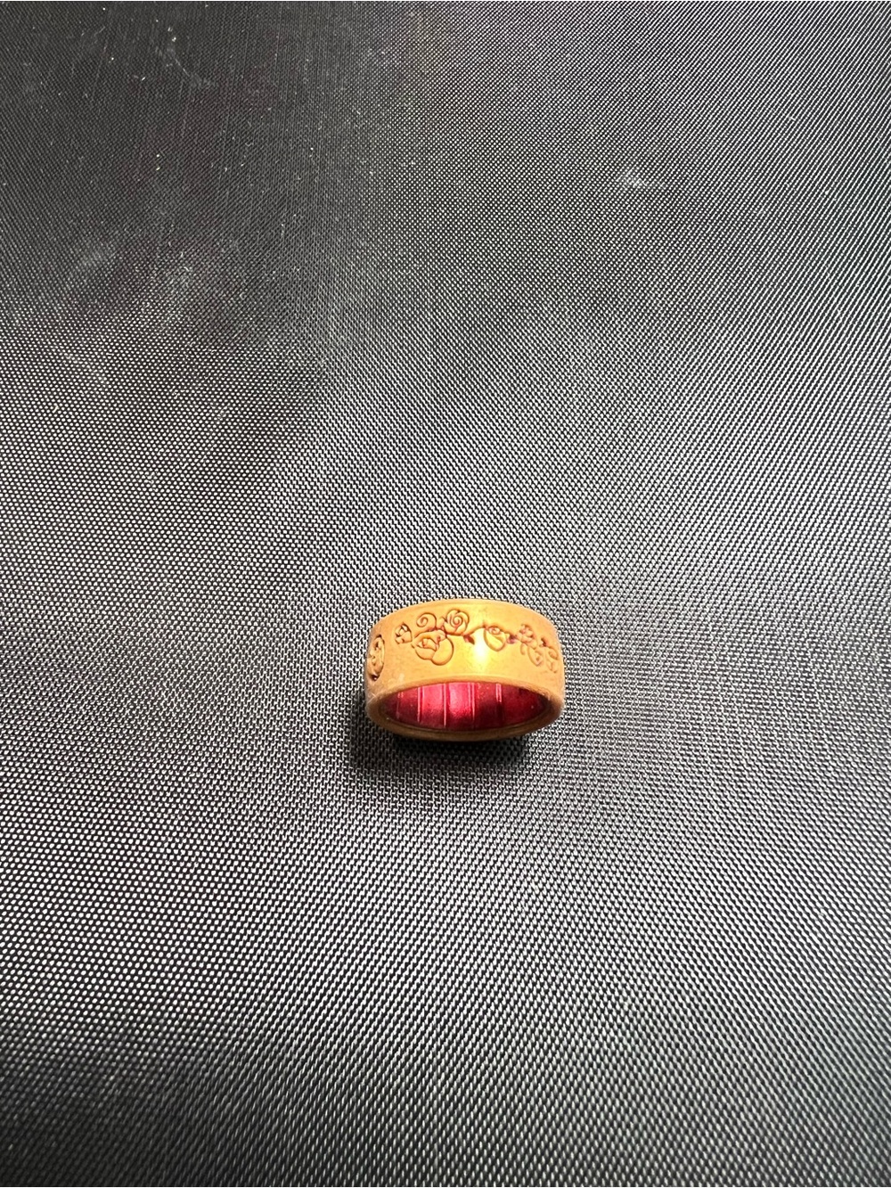 Enso Rings Disney Beauty and the Beast Belle’s Rose Silicone Ring Rose Gold/Red
